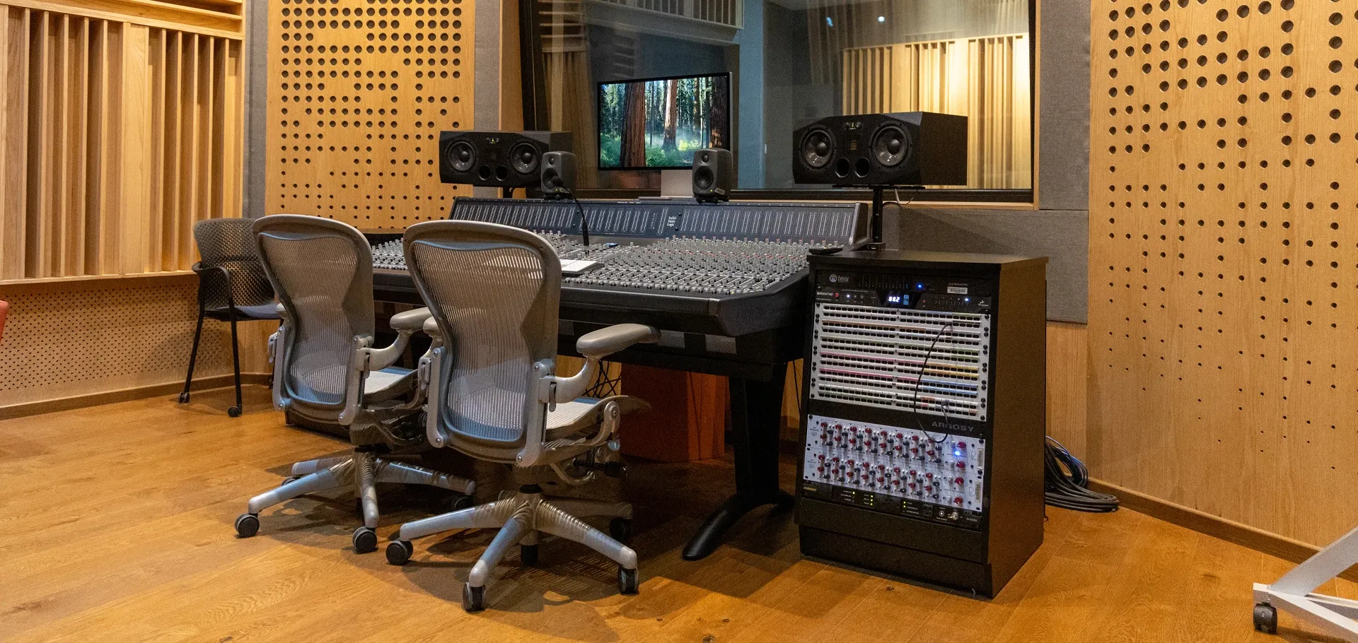 Estudio de música y sala de audio
