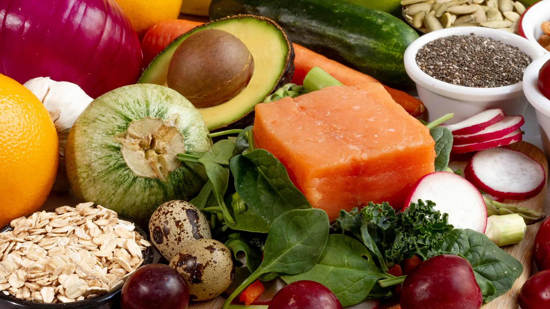 Close up de alimentos-